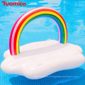 Rainbow Cloud Float Inflatable Drink Cup Holder Party Toys For Summer Swimming Pool Adults Children